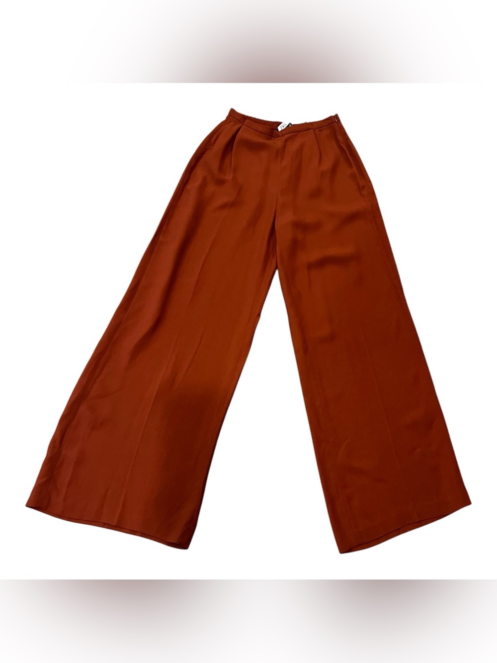 Zara pleated wide leg wide leg high waist pants size medium
